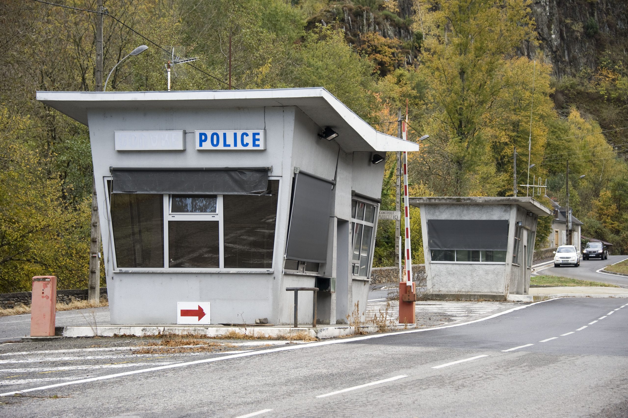 ©-European-Union-2011, Former border crossing disused between France and Spain in Melles